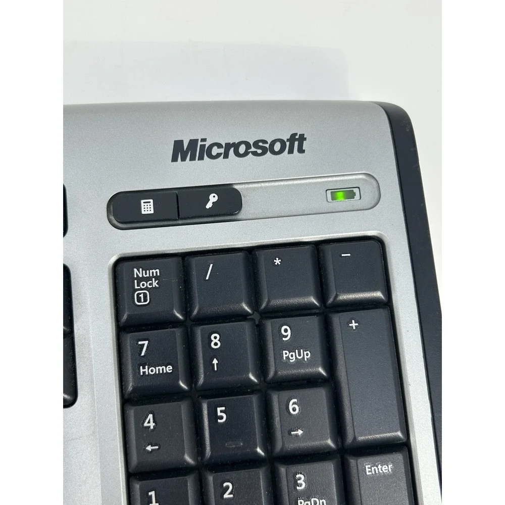 Microsoft Wireless Laser Keyboard 6000 v2.0 Ergonomic No Dongle - Nice Condition